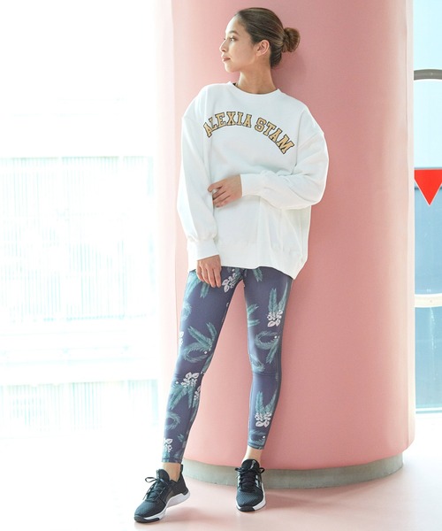 ALEXIA STAM(アリシアスタン)の「【ALEXIA STAM×NERGY】水陸両用 フラワープリントスポーツレギンス(レギンス/スパッツ・レディース・グレー/ベージュ・M/S/L)」の15枚目の写真