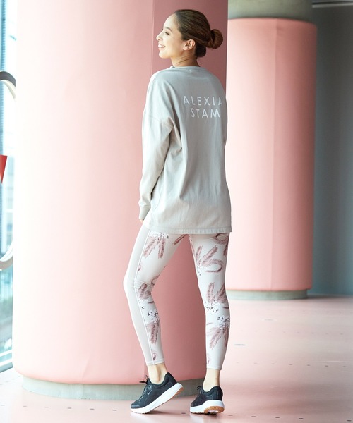 ALEXIA STAM(アリシアスタン)の「【ALEXIA STAM×NERGY】水陸両用 フラワープリントスポーツレギンス(レギンス/スパッツ・レディース・グレー/ベージュ・M/S/L)」の8枚目の写真