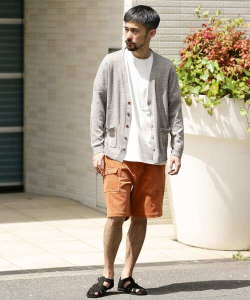 URBAN RESEARCH Sonny Label（アーバンリサーチサニーレーベル）の「リネン混ウォッシャブルサマーカーディガン（カーディガン/ボレロ・メンズ・ベージュ/オレンジ/ネイビー/グレー・LARGE/MEDIUM）」の7枚目の写真