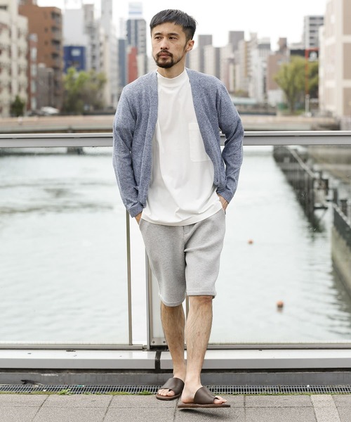 URBAN RESEARCH Sonny Label（アーバンリサーチサニーレーベル）の「リネン混ウォッシャブルサマーカーディガン（カーディガン/ボレロ・メンズ・ベージュ/オレンジ/ネイビー/グレー・LARGE/MEDIUM）」の5枚目の写真