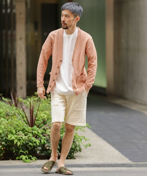 URBAN RESEARCH Sonny Label（アーバンリサーチサニーレーベル）の「リネン混ウォッシャブルサマーカーディガン（カーディガン/ボレロ・メンズ・ベージュ/オレンジ/ネイビー/グレー・LARGE/MEDIUM）」の15枚目の写真