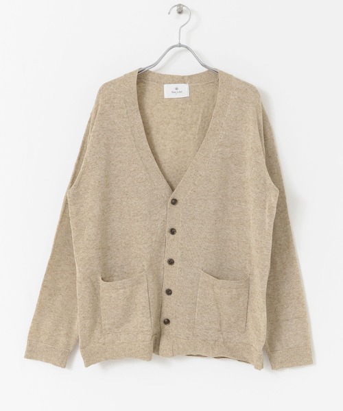 URBAN RESEARCH Sonny Label（アーバンリサーチサニーレーベル）の「リネン混ウォッシャブルサマーカーディガン（カーディガン/ボレロ・メンズ・ベージュ/オレンジ/ネイビー/グレー・LARGE/MEDIUM）」の6枚目の写真