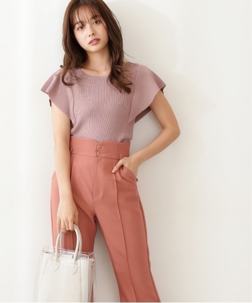 PROPORTION BODY DRESSING(プロポーションボディドレッシング)の「前後2wayラッフルニット / 1211170504(ニット/セーター・レディース・ピンク系その他2/ホワイト系その他/ブラック/ブラウン系その他・FREE)」の7枚目の写真