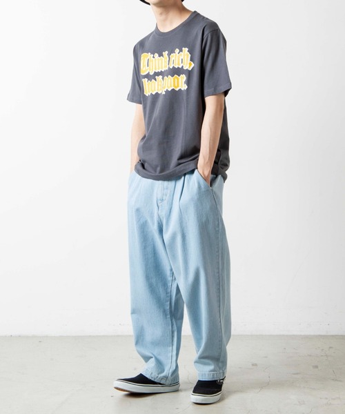 WEGO(ウィゴー)の「WEGO/ストリートロゴプリント半袖Tシャツ(Tシャツ/カットソー・メンズ・ホワイト/スミクロ・MEDIUM/SMALL/LARGE/X-LARGE)」の14枚目の写真