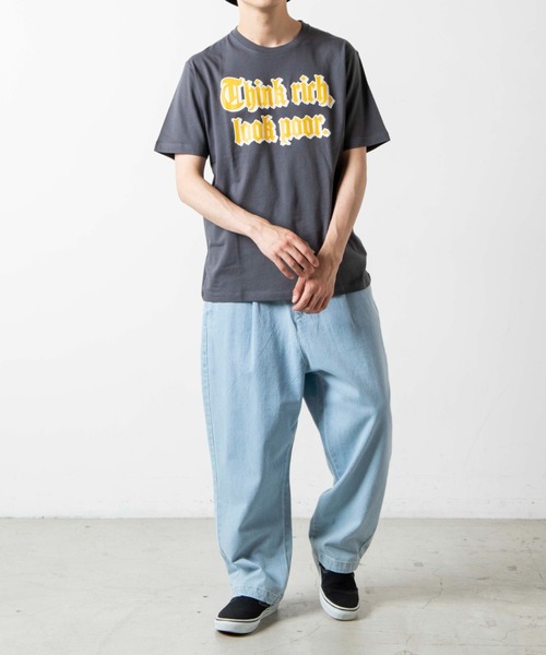 WEGO(ウィゴー)の「WEGO/ストリートロゴプリント半袖Tシャツ(Tシャツ/カットソー・メンズ・ホワイト/スミクロ・MEDIUM/SMALL/LARGE/X-LARGE)」の10枚目の写真