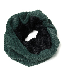 AZUL by moussy | PEフェイクファー配色シングルスヌード(マフラー)