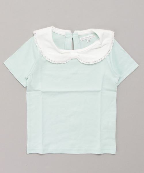 Catherine Cottage（キャサリンコテージ）の「リボン衿Tシャツ（Tシャツ/カットソー・キッズ・ピンク/ライラック/ミント・130/120/140/110/100）」の5枚目の写真
