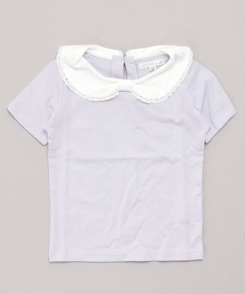 Catherine Cottage（キャサリンコテージ）の「リボン衿Tシャツ（Tシャツ/カットソー・キッズ・ピンク/ライラック/ミント・130/120/140/110/100）」の6枚目の写真