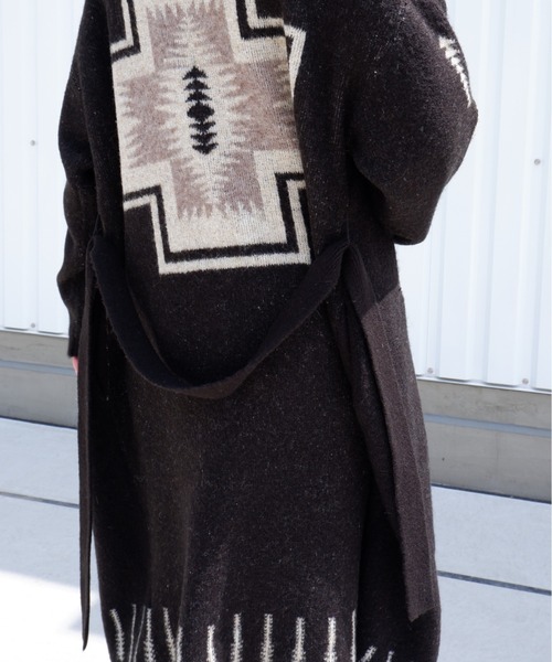 PENDLETON（ペンドルトン）の「PENDLETON/ ペンドルトン　SHAWL COLLAR CARDIGAN　ショールカラーカーディガン 1575-6104（カーディガン/ボレロ・レディース・ホワイト/ブラック・FREE）」の17枚目の写真