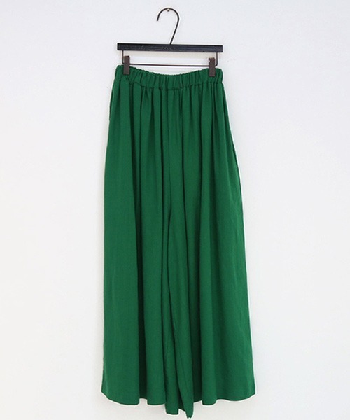 KOR（ケーオーアール）の「ガウチョパンツ ロングスカート風パンツ（その他パンツ・レディース・ブラック/イエロー/グリーン/アイボリー・FREE）」の14枚目の写真