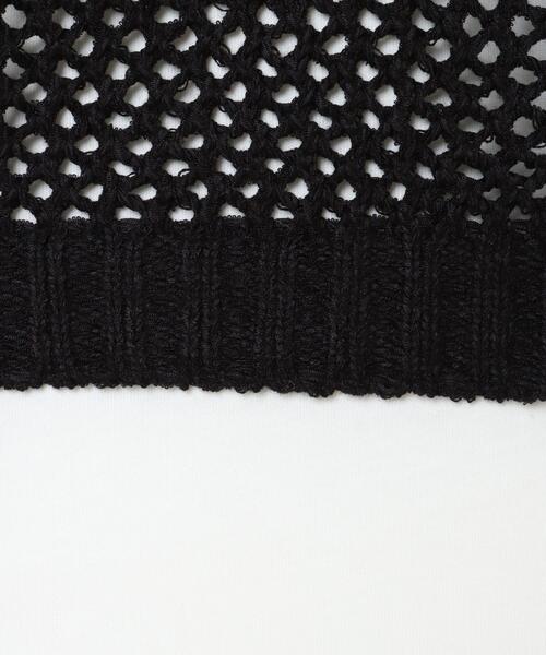 INGNI(イング)の「メッシュニットSET(ニット/セーター・レディース・ベージュ/ブラック/マスタード・M)」の7枚目の写真