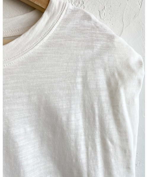 She's Closet(シーズクローゼット)の「クルーネック フレンチスリーブ ロング Tシャツワンピース(ワンピース・レディース・ホワイト/チャコールグレー/ブラック/モカ・FREE)」の12枚目の写真