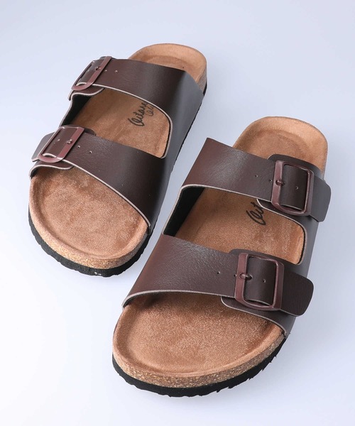 Right-on（ライトオン）の「２ストラップサンダル（サンダル・メンズ・ホワイト/ブラック/カーキブラウン/ブラウン・M/L）」の3枚目の写真