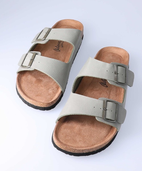 Right-on（ライトオン）の「２ストラップサンダル（サンダル・メンズ・ホワイト/ブラック/カーキブラウン/ブラウン・M/L）」の4枚目の写真