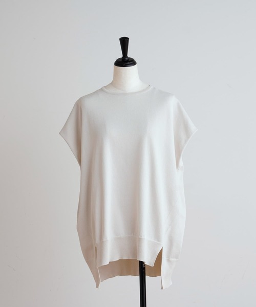 BEARDSLEY（ビアズリー）の「ユッタリプルオーバー（ニット/セーター・レディース・ブルー/アイボリー・FREE）」の17枚目の写真