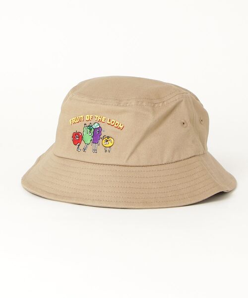 FRUIT OF THE LOOM（フルーツオブザルーム）の「FRUIT OF THE LOOM/フルーツオブザルーム 　キッズ ロゴ刺繍 バケットハット（ハット・キッズ・ブラック/ベージュ/サックスブルー/オレンジ・FREE）」の19枚目の写真