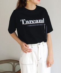 vingtrois | 【Vingtrois】ドライタッチコットン テープ付きロゴT(Tシャツ/カットソー)