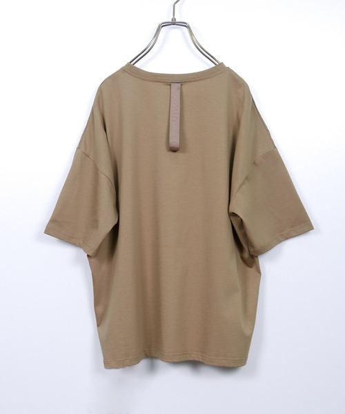 vingtrois（バントロア）の「【Vingtrois】ドライタッチコットン テープ付きロゴT（Tシャツ/カットソー・レディース・ホワイト/ブラック/モカ・M）」の22枚目の写真