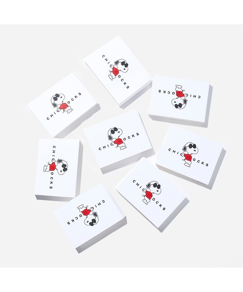 CHICSTOCKS（シックストックス）の「SNOOPY×CHICSTOCKS［JOE COOL 1］（ソックス/靴下・レディース・ホワイト系/ホワイト系1/ホワイト系2/ブラック系/ブラック・SMALL/MEDIUM/LARGE）」の6枚目の写真