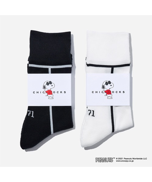 CHICSTOCKS（シックストックス）の「SNOOPY×CHICSTOCKS［JOE COOL 1］（ソックス/靴下・レディース・ホワイト系/ホワイト系1/ホワイト系2/ブラック系/ブラック・SMALL/MEDIUM/LARGE）」の16枚目の写真