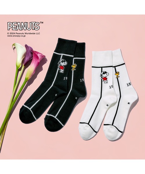 CHICSTOCKS（シックストックス）の「SNOOPY×CHICSTOCKS［JOE COOL 1］（ソックス/靴下・レディース・ホワイト系/ホワイト系1/ホワイト系2/ブラック系/ブラック・SMALL/MEDIUM/LARGE）」の17枚目の写真