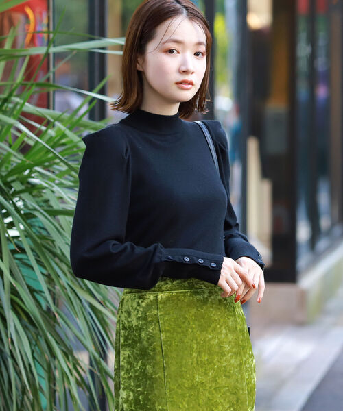 BeAMS DOT（ビームスドット）の「【WEB限定】BeAMS DOT / パフスリーブ ニットプルオーバー（ニット/セーター・レディース・ホワイト/ブラック/オレンジ・FREE）」の10枚目の写真