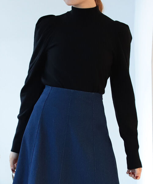 BeAMS DOT（ビームスドット）の「【WEB限定】BeAMS DOT / パフスリーブ ニットプルオーバー（ニット/セーター・レディース・ホワイト/ブラック/オレンジ・FREE）」の13枚目の写真