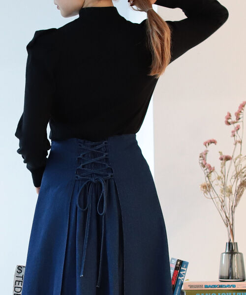 BeAMS DOT（ビームスドット）の「【WEB限定】BeAMS DOT / パフスリーブ ニットプルオーバー（ニット/セーター・レディース・ホワイト/ブラック/オレンジ・FREE）」の14枚目の写真