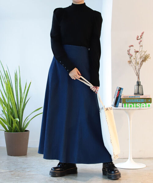 BeAMS DOT（ビームスドット）の「【WEB限定】BeAMS DOT / パフスリーブ ニットプルオーバー（ニット/セーター・レディース・ホワイト/ブラック/オレンジ・FREE）」の15枚目の写真