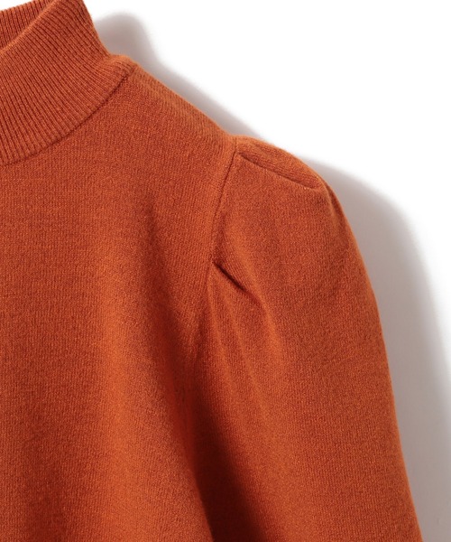 BeAMS DOT（ビームスドット）の「【WEB限定】BeAMS DOT / パフスリーブ ニットプルオーバー（ニット/セーター・レディース・ホワイト/ブラック/オレンジ・FREE）」の5枚目の写真