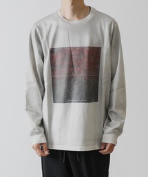 ATTACHMENT | MARCERIZATION JERSEY PRINT L/S T-SHIRT(Tシャツ/カットソー)