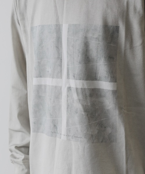 ATTACHMENT(アタッチメント)の「MARCERIZATION JERSEY PRINT L/S T-SHIRT(Tシャツ/カットソー・メンズ・ボルドー/ブラック/グレー・2/1/3)」の8枚目の写真