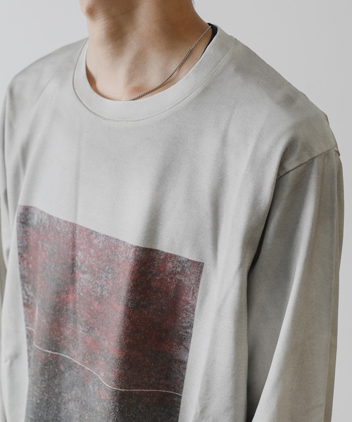 ATTACHMENT(アタッチメント)の「MARCERIZATION JERSEY PRINT L/S T-SHIRT(Tシャツ/カットソー・メンズ・ボルドー/ブラック/グレー・2/1/3)」の13枚目の写真