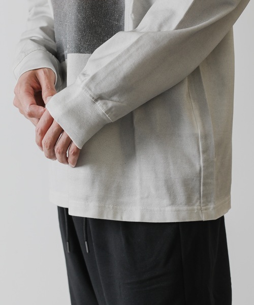 ATTACHMENT(アタッチメント)の「MARCERIZATION JERSEY PRINT L/S T-SHIRT(Tシャツ/カットソー・メンズ・ボルドー/ブラック/グレー・2/1/3)」の15枚目の写真