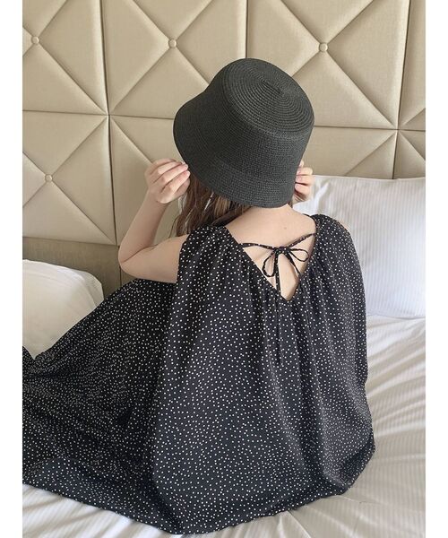 dazzlin（ダズリン）の「ランダムドットボリュームワンピース（ワンピース・レディース・ブラック/オフホワイト・FREE）」の20枚目の写真