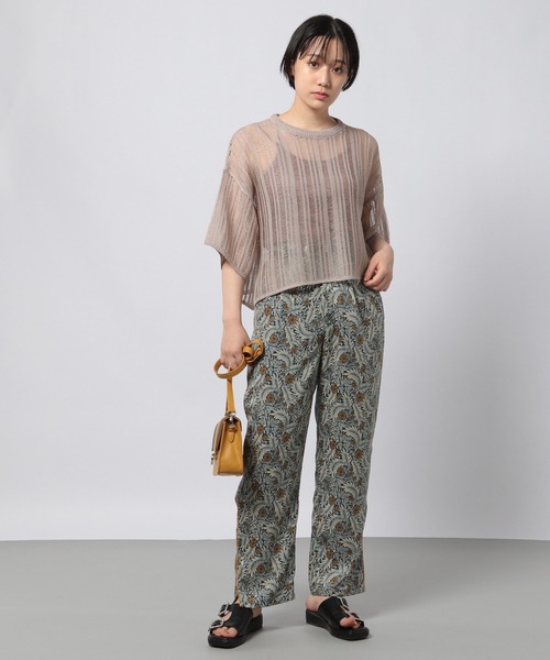 PAGEBOY（ページボーイ）の「スカシアミニットショートスリーブ（Tシャツ/カットソー・レディース・ブラック/グレイッシュベージュ/イエロー系その他・FREE）」の7枚目の写真