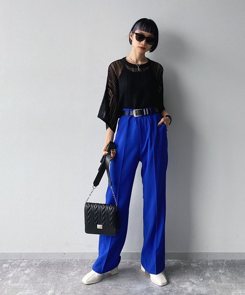 PAGEBOY（ページボーイ）の「スカシアミニットショートスリーブ（Tシャツ/カットソー・レディース・ブラック/グレイッシュベージュ/イエロー系その他・FREE）」の21枚目の写真