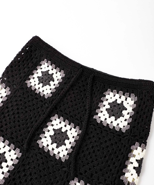X-girl（エックスガール）の「CROCHET SKIRT（スカート・レディース・マルチ/ブラウン/ブラック・ONE SIZE）」の18枚目の写真