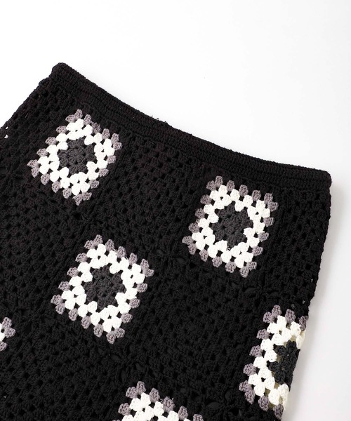 X-girl（エックスガール）の「CROCHET SKIRT（スカート・レディース・マルチ/ブラウン/ブラック・ONE SIZE）」の21枚目の写真