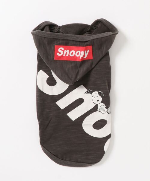Peanuts ピーナッツ Snoopy スラブｂｉｇロゴフーディ グレー 犬服 ペットウェア ペット用品 ペットウェア Burner バーナー のファッション通販 Zozotown