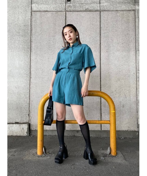 SLY（スライ）の「SHEER MESH HIGH SOCKS シアー メッシュ ハイソックス（ソックス/靴下・レディース・ブラック/イエロー系その他・FREE）」の16枚目の写真