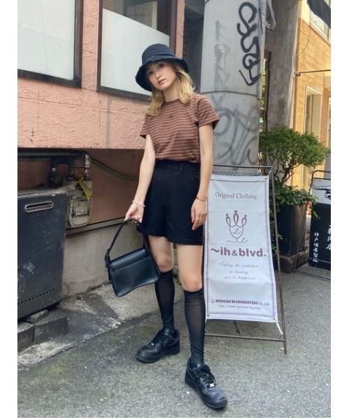 SLY（スライ）の「SHEER MESH HIGH SOCKS シアー メッシュ ハイソックス（ソックス/靴下・レディース・ブラック/イエロー系その他・FREE）」の14枚目の写真