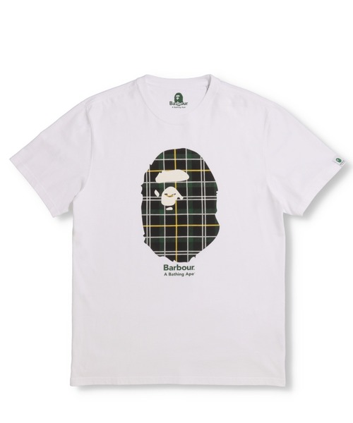 Barbour(バブアー)の「BARBOUR X BAPE TEE M(Tシャツ/カットソー・メンズ・ブラック/グリーン/ホワイト・LARGE/XX-LARGE/MEDIUM/SMALL/X-LARGE)」の1枚目の写真