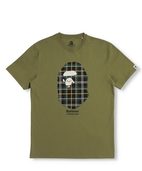 Barbour(バブアー)の「BARBOUR X BAPE TEE M(Tシャツ/カットソー・メンズ・ブラック/グリーン/ホワイト・LARGE/XX-LARGE/MEDIUM/SMALL/X-LARGE)」の3枚目の写真