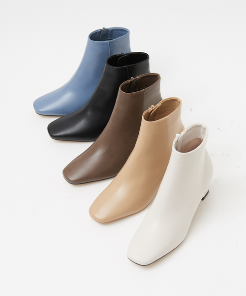 LAROUTE(ラルート)の「【WEB限定】スクエアトゥブーツ(ブーツ・レディース・ブラック/ベージュ/チャコールグレー/ライトブルー/オフホワイト/ダークグリーン/ボルドー・38/39/36/35/37)」の8枚目の写真