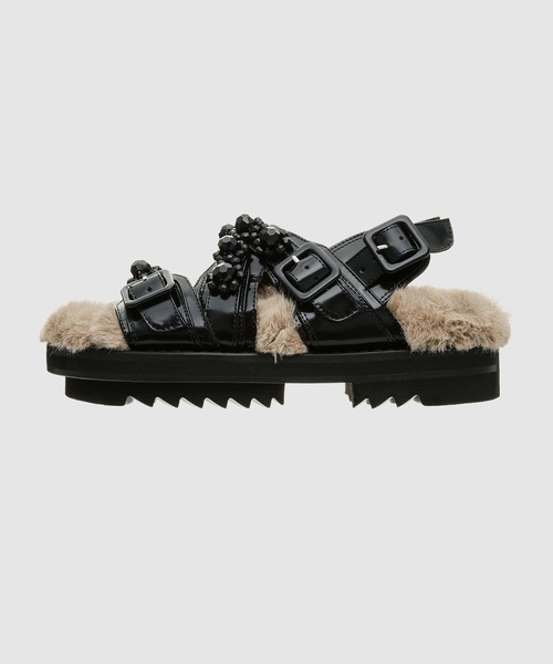 シモーネ・ロシャ レディース サンダル シューズ Sandals Simone Rocha（シモーネロシャ）の「LACE-UP HEELED TREK SANDALS W