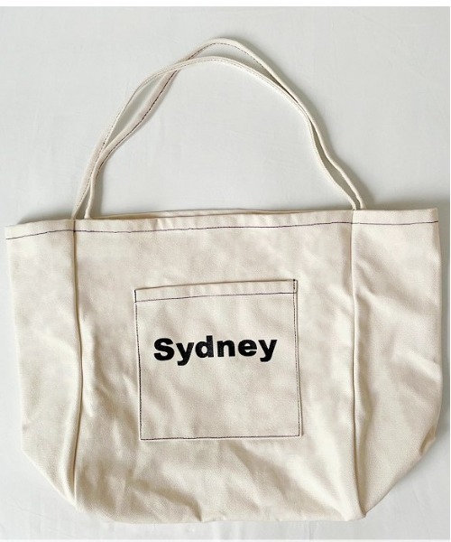 NANING9（ナンニング）の「NANING9 ロゴステッチトートバッグ（トートバッグ・レディース・ブラック/アイボリー・FREE）」の9枚目の写真