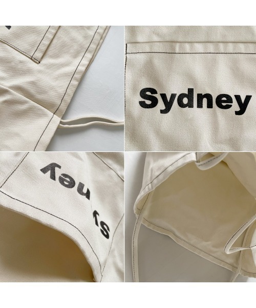 NANING9（ナンニング）の「NANING9 ロゴステッチトートバッグ（トートバッグ・レディース・ブラック/アイボリー・FREE）」の14枚目の写真