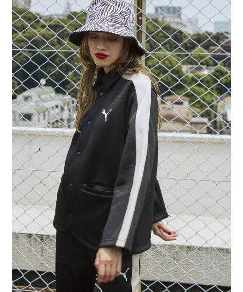 PUMA（プーマ）の「PUMA T7 ジャケット（テーラードジャケット・レディース・ブラック/レッド・MEDIUM）」の19枚目の写真