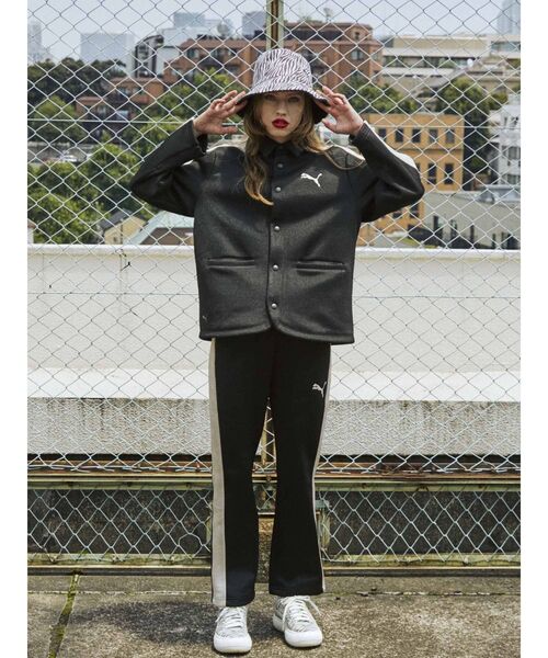 PUMA（プーマ）の「PUMA T7 ジャケット（テーラードジャケット・レディース・ブラック/レッド・MEDIUM）」の5枚目の写真